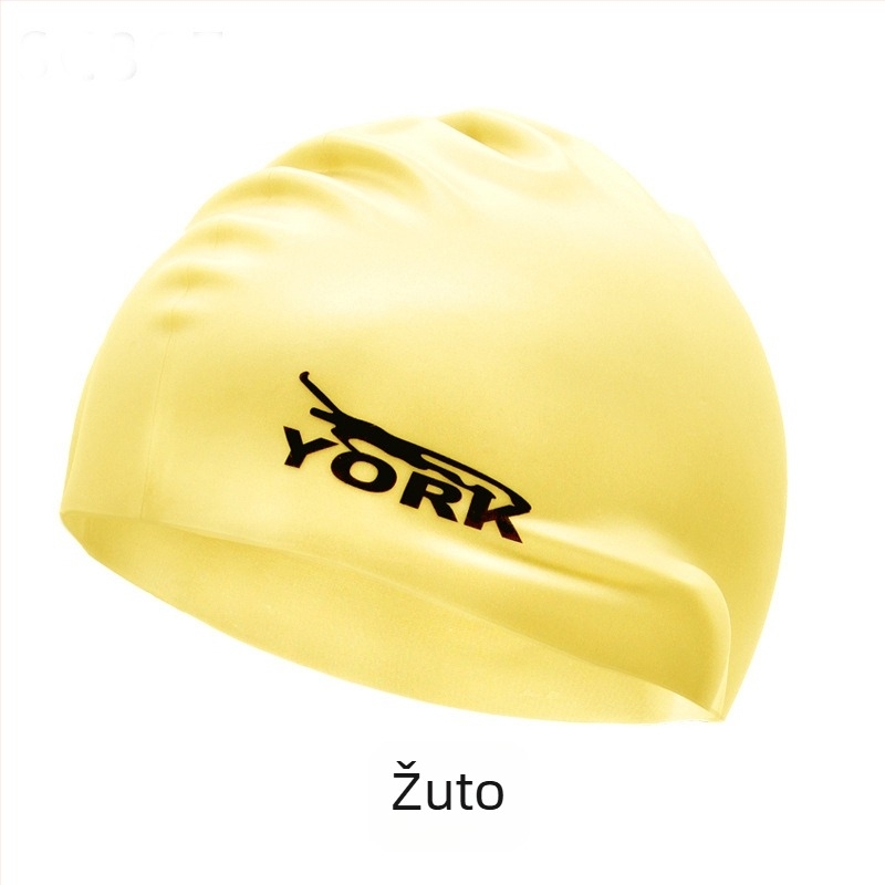 Kapa za plivanje od silikona - vodootporna, udobna, visoko elastična, unisex, za odrasle, za bazen (Materijal: silikon; Uzorak: jednobojan; Namijenjeno: odrasli; Scenarij: bazen)