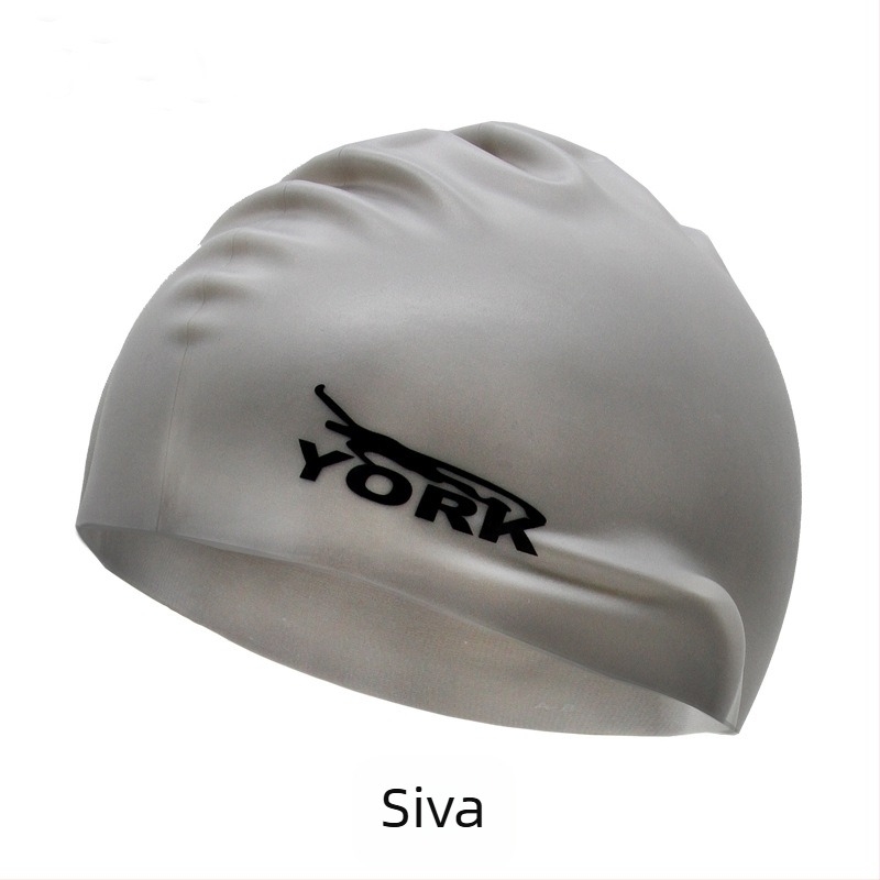 Kapa za plivanje od silikona - vodootporna, udobna, visoko elastična, unisex, za odrasle, za bazen (Materijal: silikon; Uzorak: jednobojan; Namijenjeno: odrasli; Scenarij: bazen)