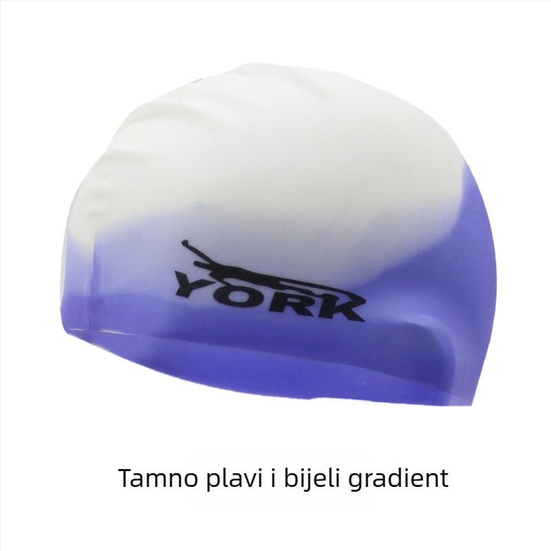 Kapa za plivanje od silikona - vodootporna, udobna, visoko elastična, unisex, za odrasle, za bazen (Materijal: silikon; Uzorak: jednobojan; Namijenjeno: odrasli; Scenarij: bazen)