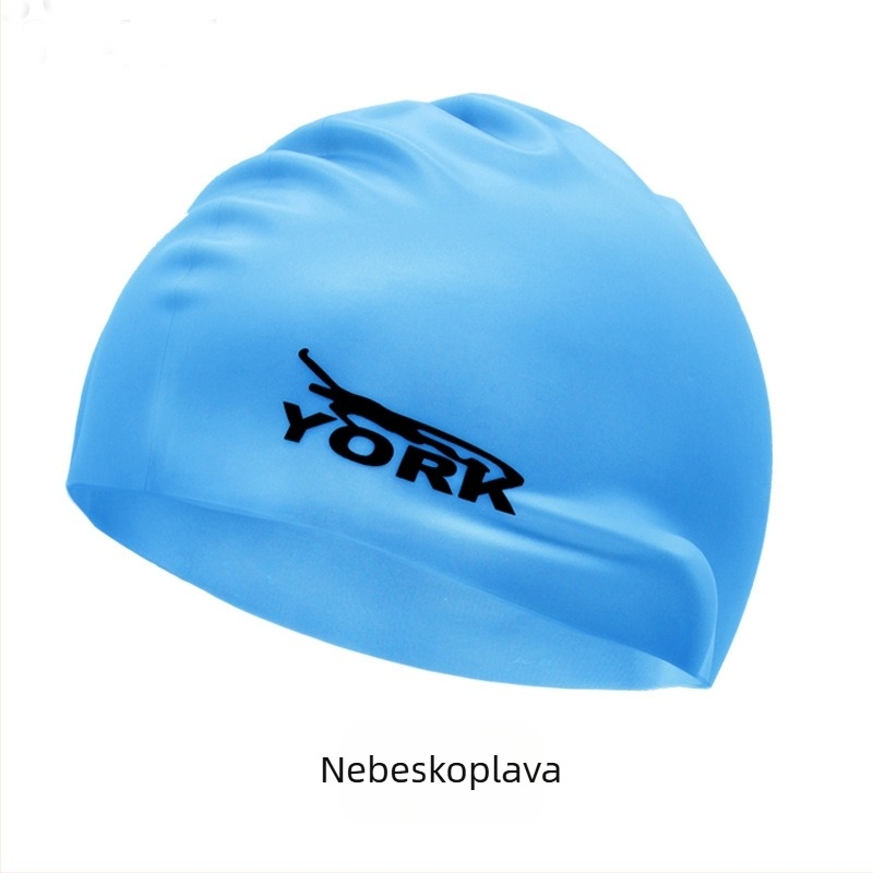 Kapa za plivanje od silikona - vodootporna, udobna, visoko elastična, unisex, za odrasle, za bazen (Materijal: silikon; Uzorak: jednobojan; Namijenjeno: odrasli; Scenarij: bazen)