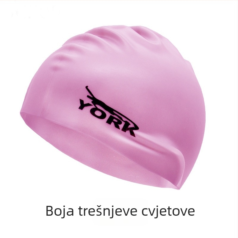 Kapa za plivanje od silikona - vodootporna, udobna, visoko elastična, unisex, za odrasle, za bazen (Materijal: silikon; Uzorak: jednobojan; Namijenjeno: odrasli; Scenarij: bazen)