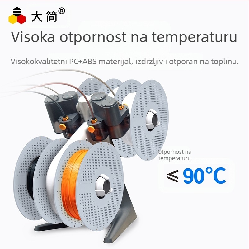 Odvojiva posuda za materijale za 3D ispis, ponovno upotrebljiva, otporna na visoke temperature, jednostavno rastavljanje pod 90°