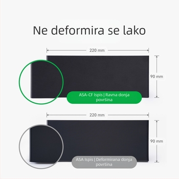 6BVQ3D ASA-CF vlakno karbonskih vlakana, visoka snaga, čvrstoća, otporno na vanjske uvjete, ne iskrivljuje se lako