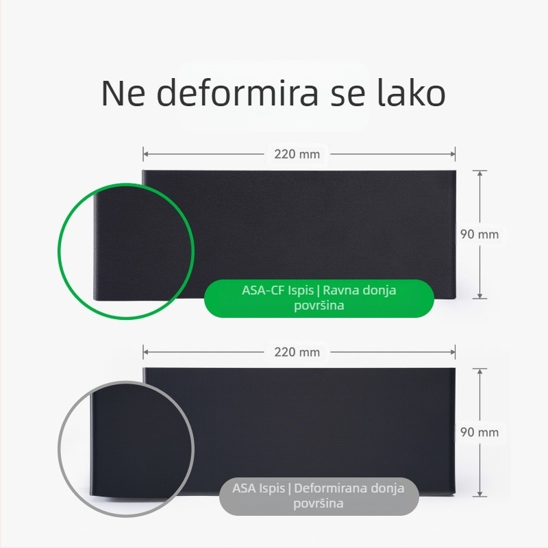 6BVQ3D ASA-CF vlakno karbonskih vlakana, visoka snaga, čvrstoća, otporno na vanjske uvjete, ne iskrivljuje se lako