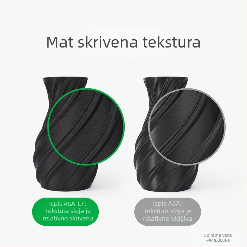 6BVQ3D ASA-CF vlakno karbonskih vlakana, visoka snaga, čvrstoća, otporno na vanjske uvjete, ne iskrivljuje se lako