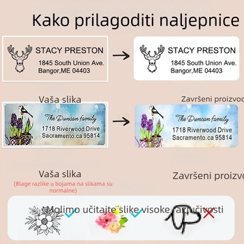 Personalizirane naljepnice za čaše mliječne čaje i oznake za pakiranje dostave – dizajn s logom, PVC samoljepljivi materijal; šifra proizvoda 6325; prilagodba fotografijom; otpornost na temperaturu 30°C