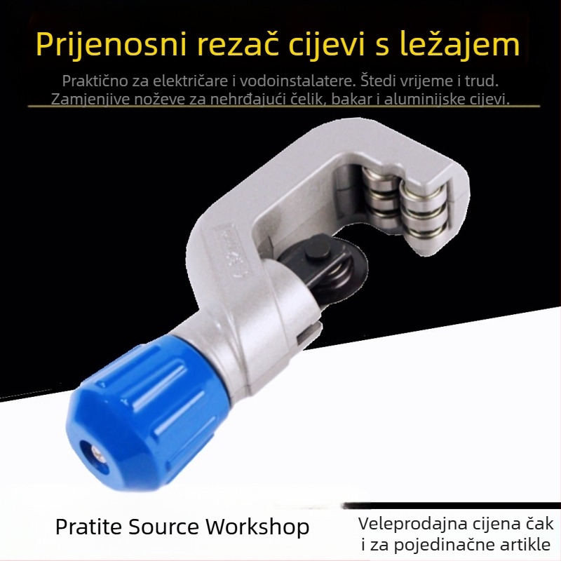 Cijevni reznik s ležajnim tipom – rotirajući, ručni, aluminijska konstrukcija
