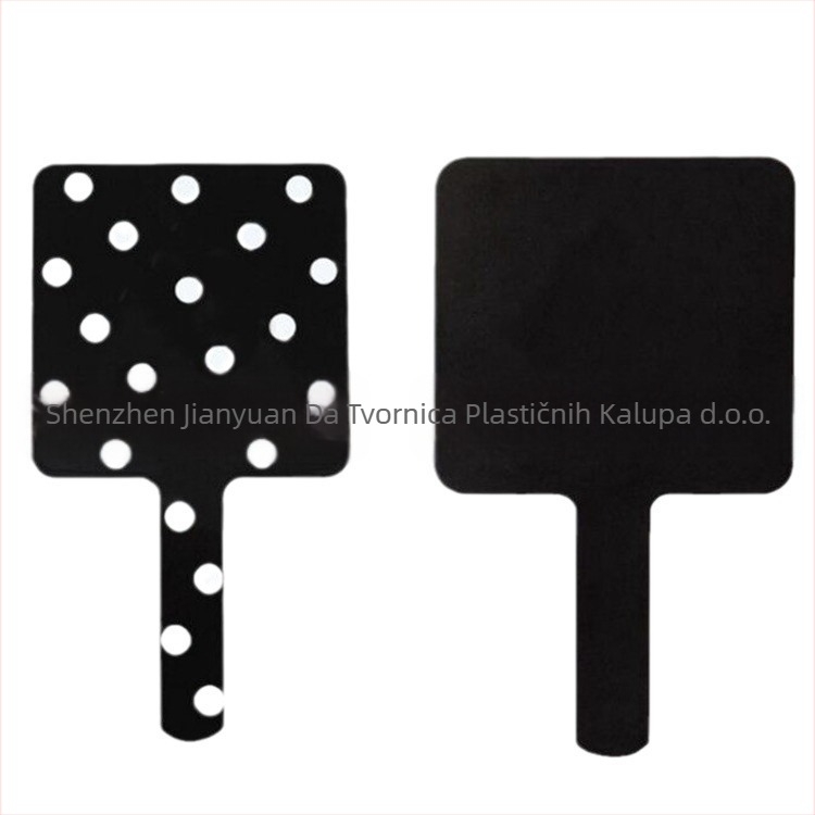 Poklon ogledalo s ABS okvirom, srebrno zrcalo, tiskano logo, za poslovne poklone