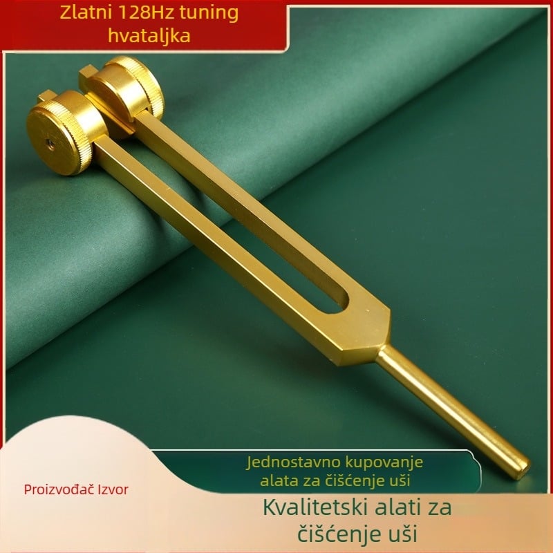 Exquisite products aluminijska tuning vilica za uho s neosvijetljenom žličicom, 128 Hz, paket 50