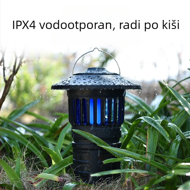 LED USB punjiva kamping lampa s ubijanjem komaraca – 2-u-1 vanjska svjetiljka, 5V, 0,06W, gumbni prekidač
