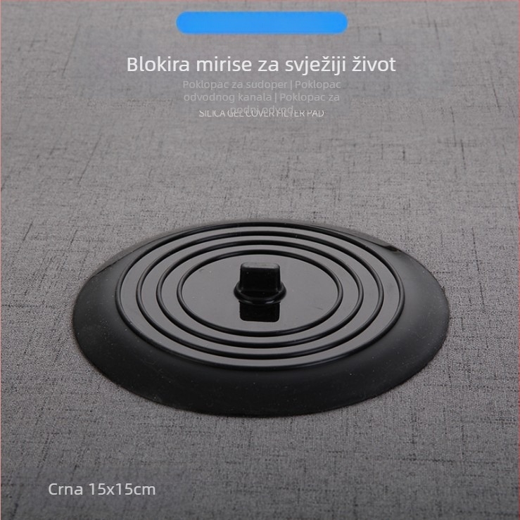 Kružni silikonasti poklop za podni odvod, protiv mirisa, za kupaonicu i kuhinju | moderan stil