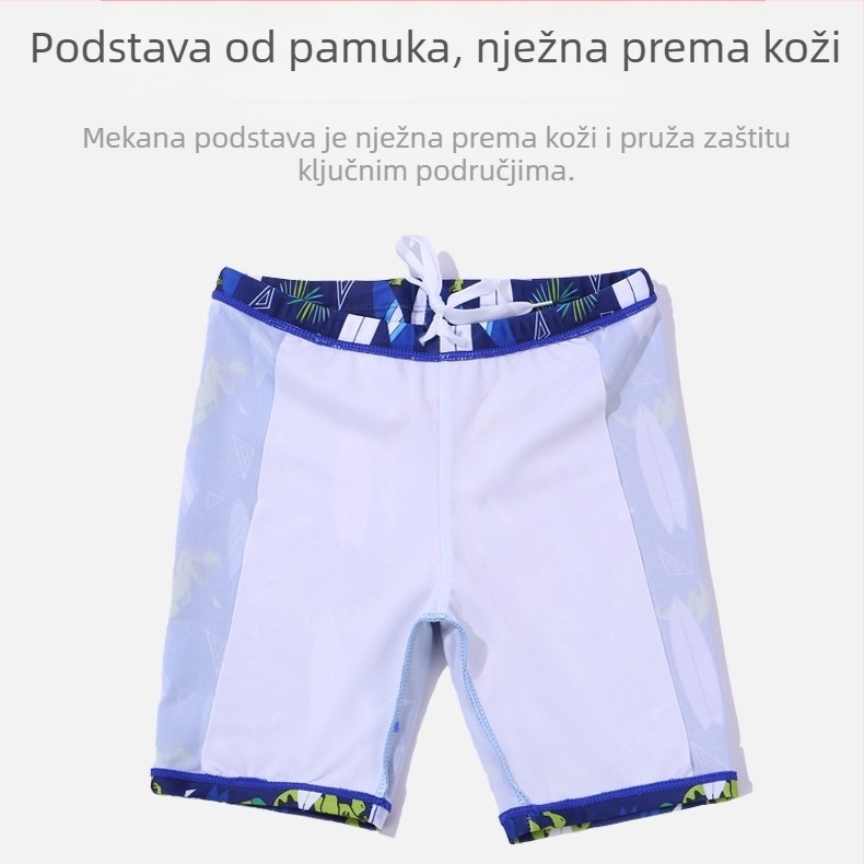 Ljetni dvodijelni kupaći za dječake – dječji kupaći za plažu i bazen, UV zaštita