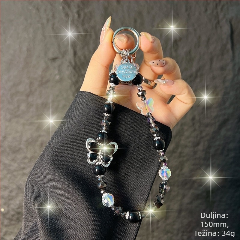 Kaixingda A1217 Ručno izrađen ženski kaiš za telefon s geometrijskim uzorkom od umjetnih kristala