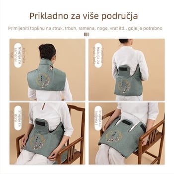 Električno grijani moxa gornji dio za ramena i vrat, imitacija lana, standardni model, Renren ai