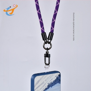 Mobitel lanyard Longi, ručno izrađen, unisex stil, metalna kopča, posebno pakiranje