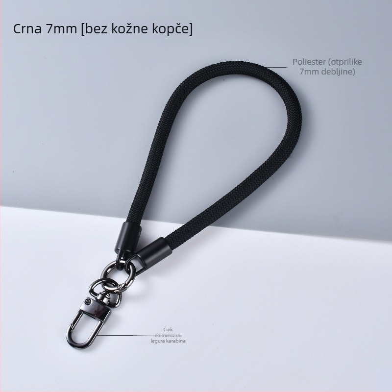 Mobitel lanyard Longi, ručno izrađen, unisex stil, metalna kopča, posebno pakiranje