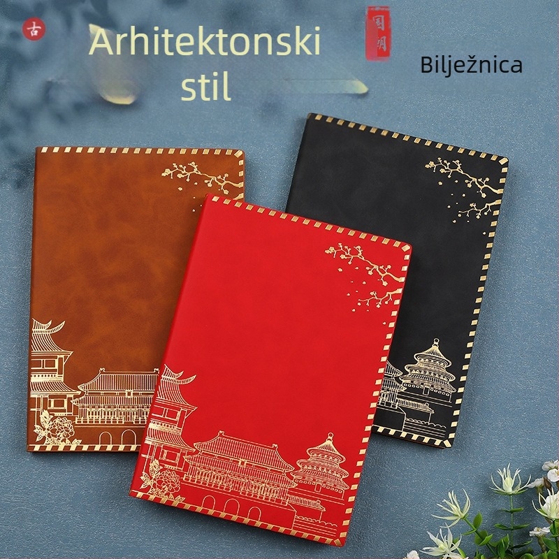 Bilježnica s kožnom imitacijom, ljepilo povez, Dowling papir, 100 stranica