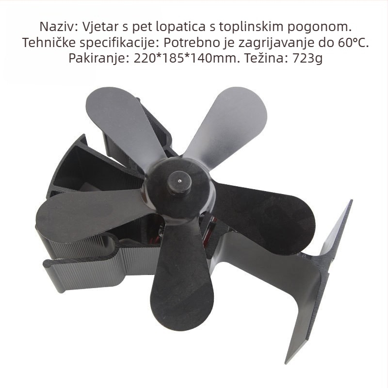 Beizhi Kamin ventilator s automatskim pokretanjem i nadzorom temperature