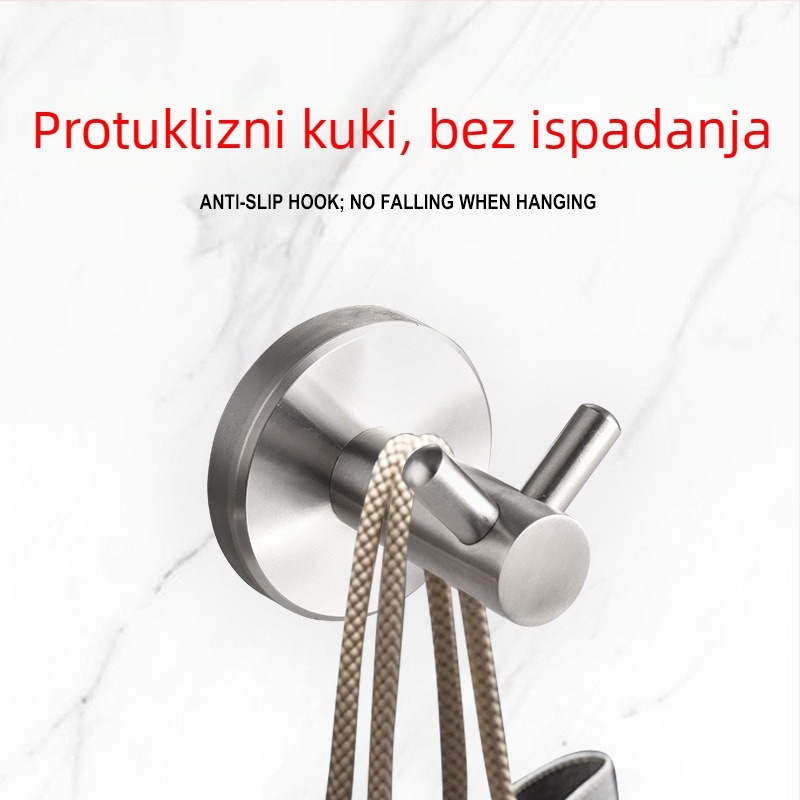 Kupaonski set – 304 nehrđajući čelik, ugradnja bez bušenja, moderni minimalistički stil, Youhonggao