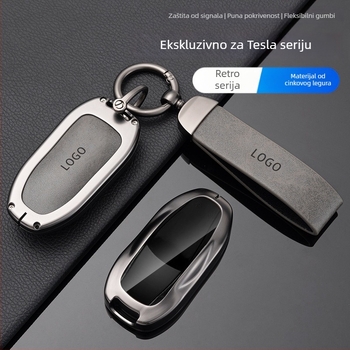 Kućište za ključ Tesla Model 3 — Nova verzija, zaštitno kućište za daljinski upravljač i karticu ključa, cinkova legura