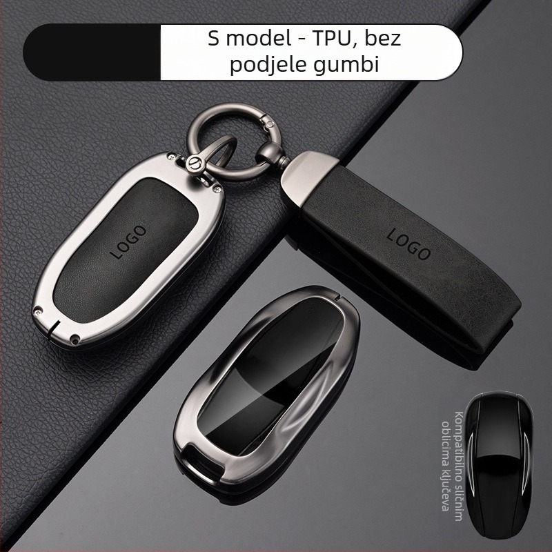 Kućište za ključ Tesla Model 3 — Nova verzija, zaštitno kućište za daljinski upravljač i karticu ključa, cinkova legura