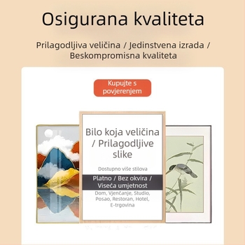 Crtani motiv mačke na platnu, dekorativna slika za dnevni boravak i spavaću sobu, zidni ukras za restoran, viseća slika