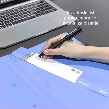 Deli 5301 Plastni Jednostrani Čvrsti Klip, Debljina Ploče 0.7 mm, Širina Leđa 18 mm