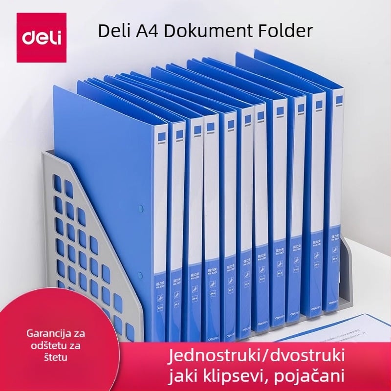 Deli 5301 Plastni Jednostrani Čvrsti Klip, Debljina Ploče 0.7 mm, Širina Leđa 18 mm
