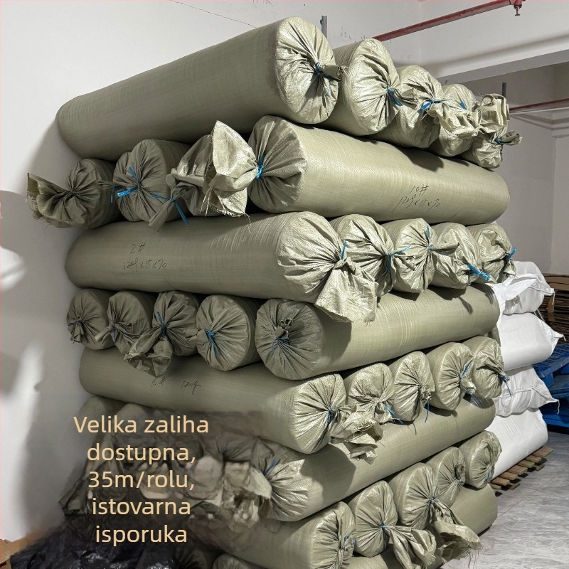 Ljepljeni iglom prešivani pamuk za podlogu torbi i odjeće, 100% poliester, 80–200 g/m², oblikovanje mrežom: češanj