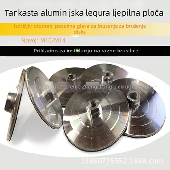 Glava za vodeno brušenje od aluminijske legure za samoljepljivi disk za brušenje