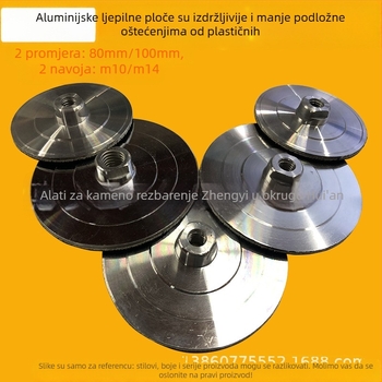 Glava za vodeno brušenje od aluminijske legure za samoljepljivi disk za brušenje