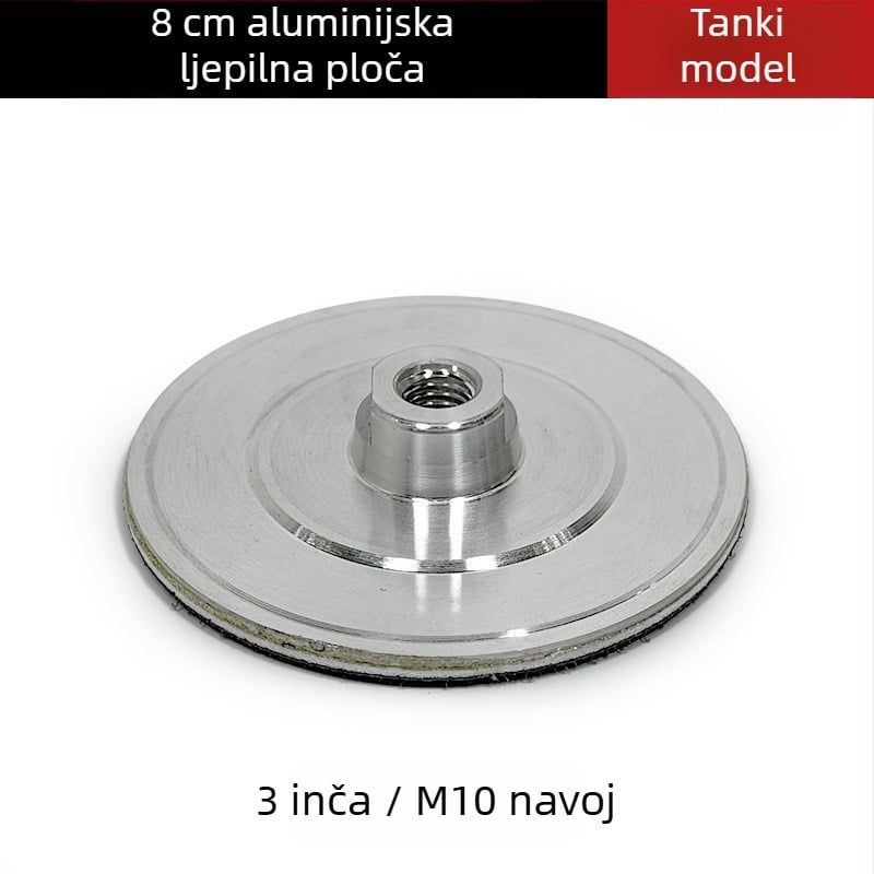 Glava za vodeno brušenje od aluminijske legure za samoljepljivi disk za brušenje