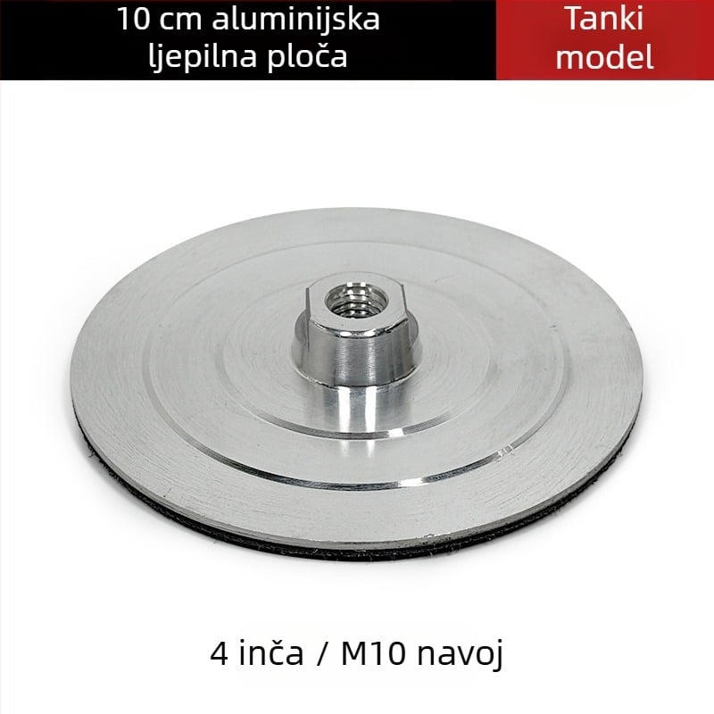 Glava za vodeno brušenje od aluminijske legure za samoljepljivi disk za brušenje