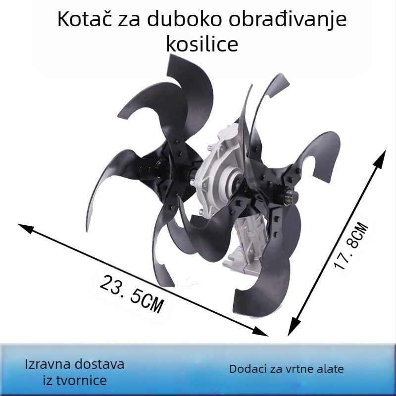 Višenamjenski alat za njegu travnjaka u stilu ruksaka: košenje, uklanjanje korova, labavljenje tla i kopanje jaraka (Brand: Haoxin; Namjena: općenito; Vrsta: ruksak; Značajke: košenje, uklanjanje korova, labavljenje tla, kopanje jaraka)