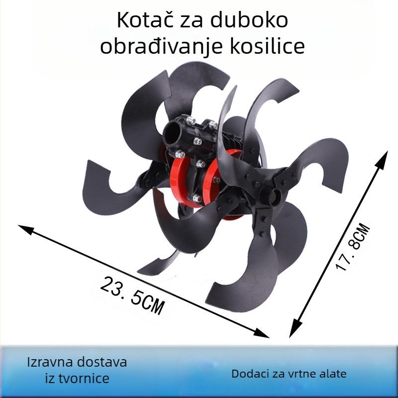 Višenamjenski alat za njegu travnjaka u stilu ruksaka: košenje, uklanjanje korova, labavljenje tla i kopanje jaraka (Brand: Haoxin; Namjena: općenito; Vrsta: ruksak; Značajke: košenje, uklanjanje korova, labavljenje tla, kopanje jaraka)