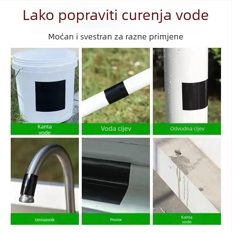 Traka za cijevi protiv curenja, vodootporna traka visoke viskoznosti