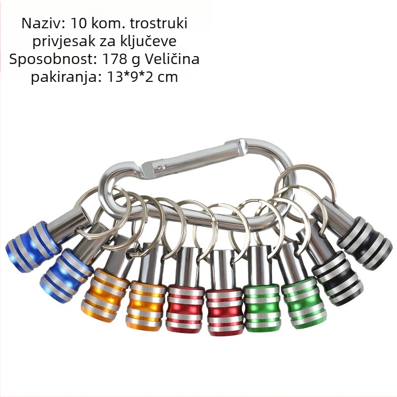 Neutral aluminijski produžni štap s tri brazde, brza zamjena kućišta i 1/4 inčni bit glava
