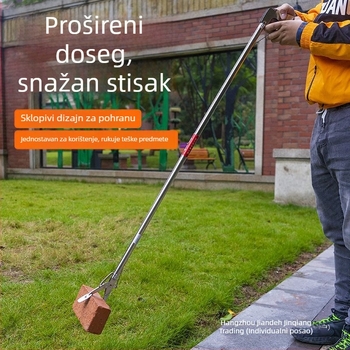 Plastični teleskopijski klip s dugom drškom za čišćenje toaleta