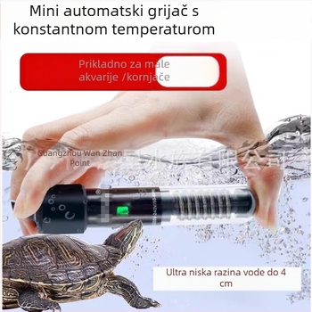 Automatska grijaća šipka za akvarij s konstantnom temperaturom, staklena kućišta, 25–50W, 0,5 kg, Jingbang, pogodna za mala akvarija s ribicama i kornjačama