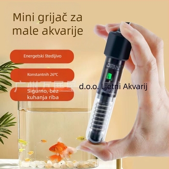 Automatska grijaća šipka za akvarij s konstantnom temperaturom, staklena kućišta, 25–50W, 0,5 kg, Jingbang, pogodna za mala akvarija s ribicama i kornjačama