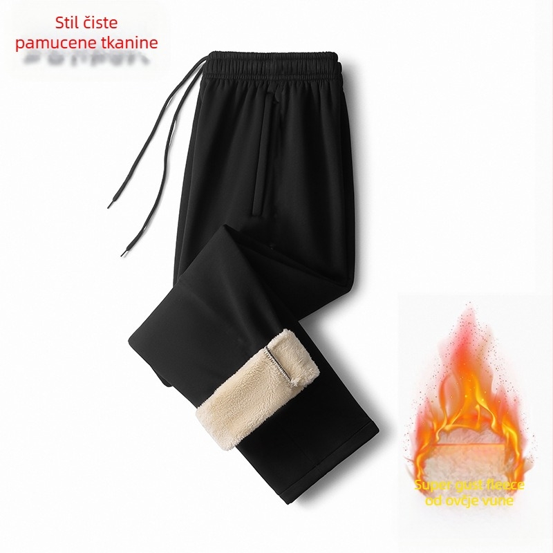 Unisex hlače za školsku uniformu, udoban slobodan kroj, pamuk materijal, zimska toplina, za učenike srednje škole