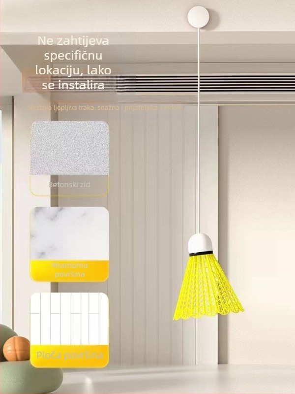 Trener za badminton, okvir od željezne legure, težina 95–100 g, drška G2, tip reketa: izravan udarac