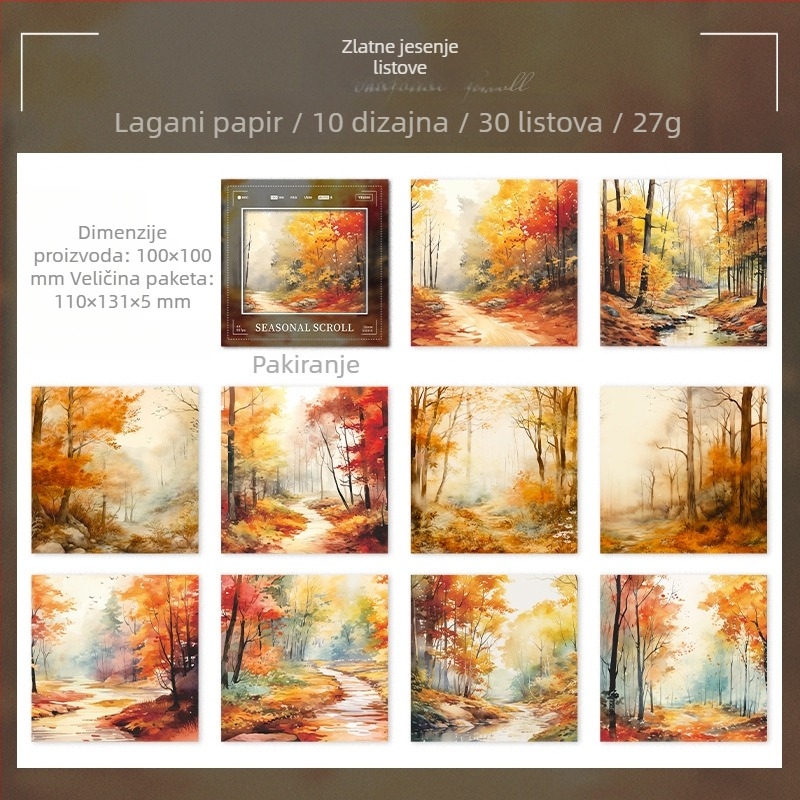 Pozadina papir dnevnika — A Beautiful Day, Seasonal Picture Scroll serija s pejzažnim motivom, lagani papir, proces tiska, bez logotipa, bez prilagođavanja