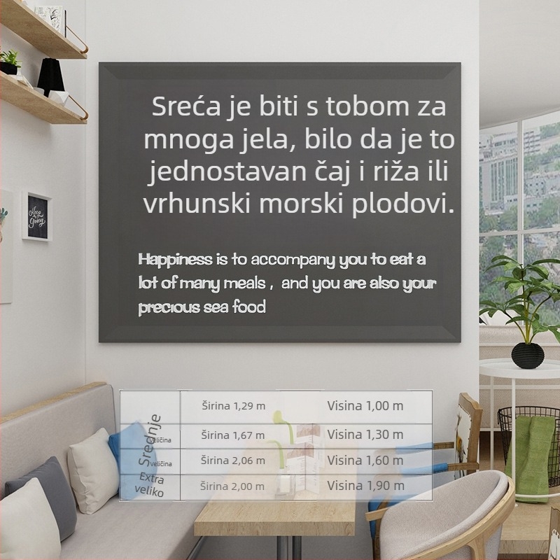 3D akrilna zidna naljepnica – geometrijska apstrakcija, mural za restoran, vodootporna, jednostavan i moderan stil