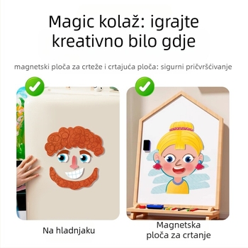 Interesting DIY Plastični magnetski 3D puzzle blokovi za djecu 4–6 godina
