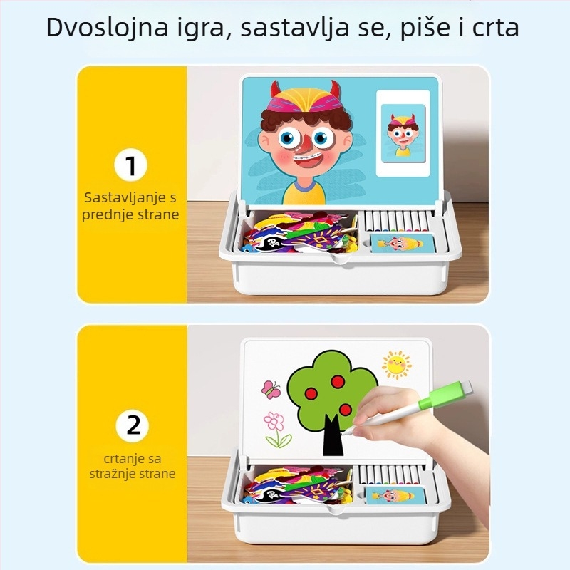 Interesting DIY Plastični magnetski 3D puzzle blokovi za djecu 4–6 godina