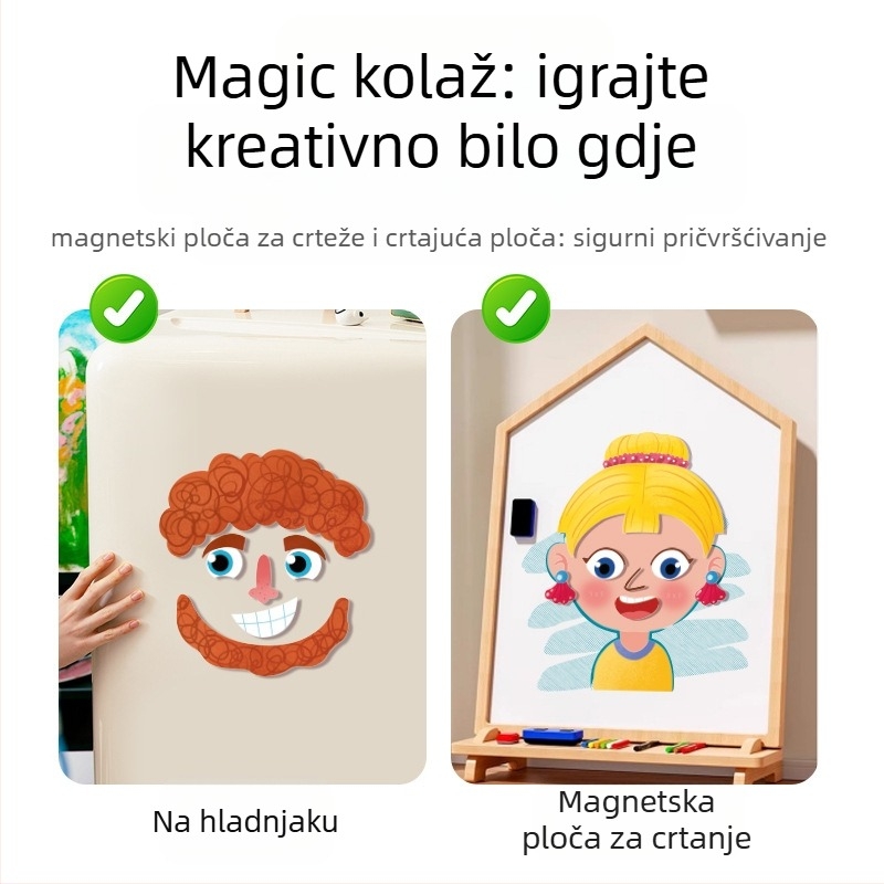 Interesting DIY Plastični magnetski 3D puzzle blokovi za djecu 4–6 godina