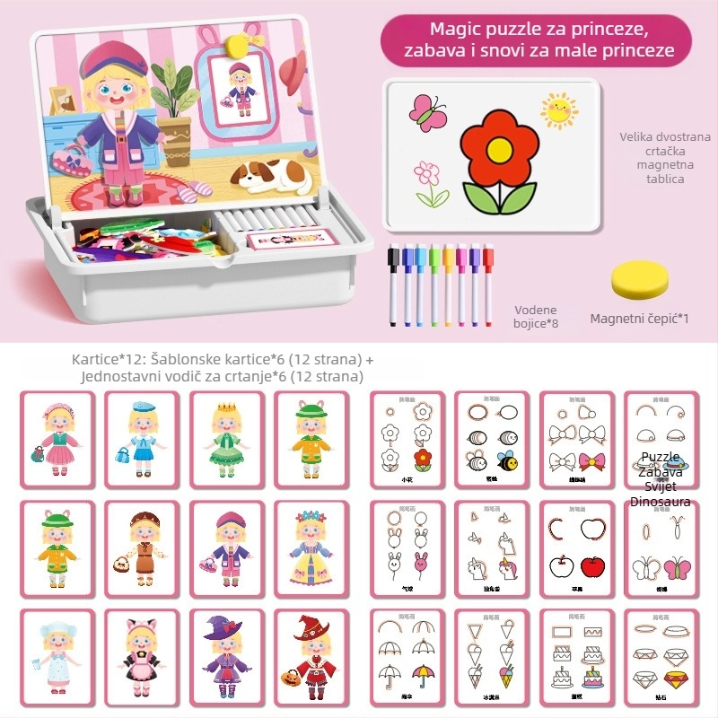 Interesting DIY Plastični magnetski 3D puzzle blokovi za djecu 4–6 godina