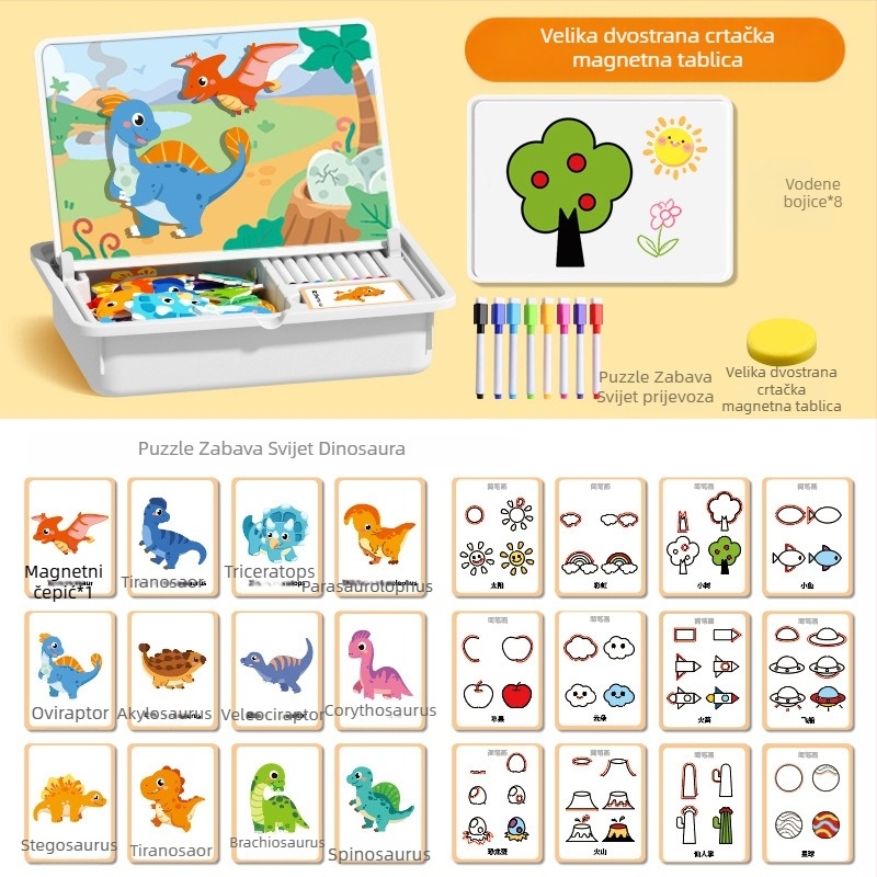 Interesting DIY Plastični magnetski 3D puzzle blokovi za djecu 4–6 godina