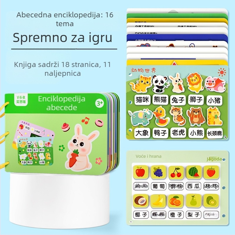 Obrazovna tiha knjiga za djecu 4–6 godina – razvoj kognicije i koordinacije ruka-oko kroz aktivnosti trganja i lijepljenja